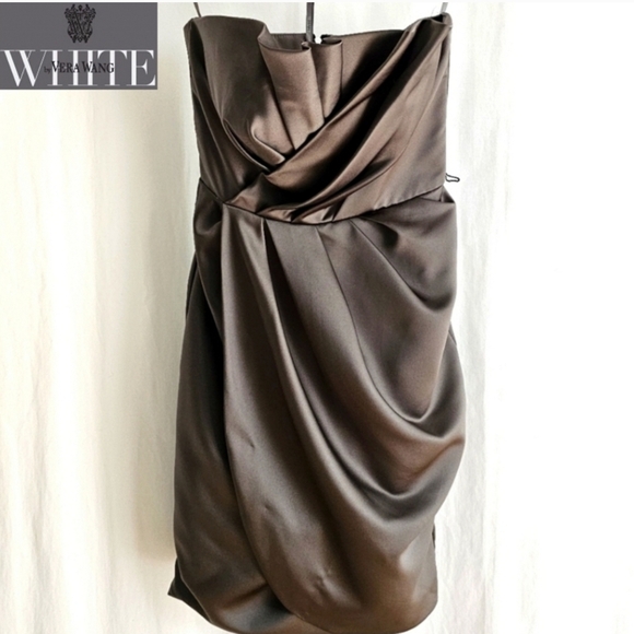 White by Vera Wang Dresses & Skirts - White by Vera Wang Satin Strapless Dress